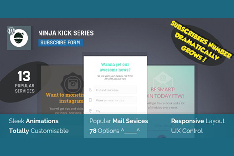 WordPress plugin CodeCanyon Ninja Kick Subscription