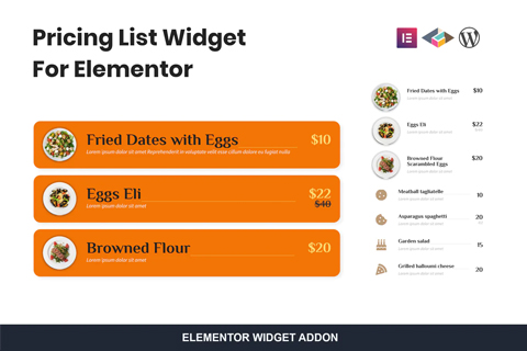 WordPress plugin CodeCanyon Pricing List Widget