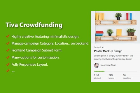 WordPress plugin CodeCanyon Tiva Crowdfunding