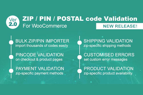 WordPress plugin CodeCanyon Zip/Pin/Postal Code Validator