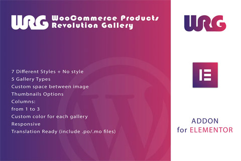 WordPress plugin CodeCanyon Woocommerce Products Revolution Gallery