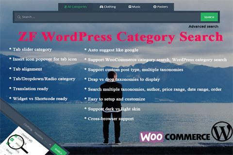 WordPress plugin CodeCanyon ZF WordPress Category Search