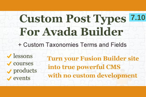 WordPress plugin CodeCanyon Custom Post Types, Taxonomies and Fields