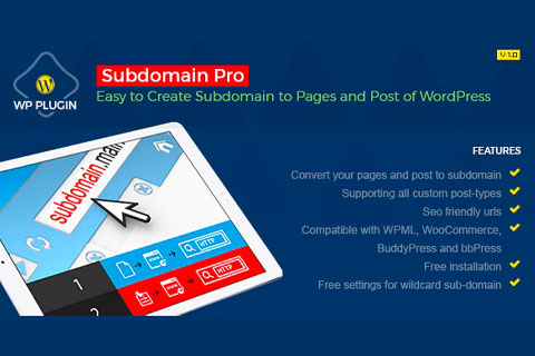 WordPress plugin CodeCanyon Subdomain Pro