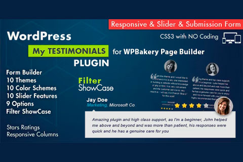 WordPress plugin CodeCanyon Testimonials Showcase