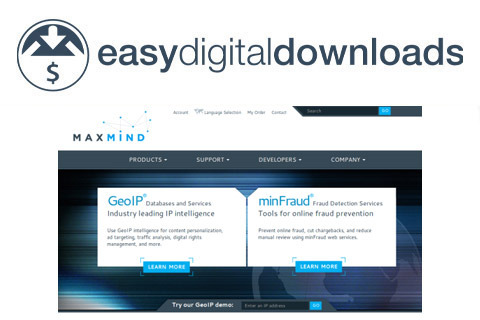 WordPress plugin EDD MaxMind