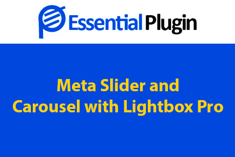 WordPress plugin Meta Slider and Carousel with Lightbox Pro