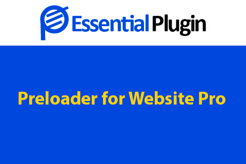 WordPress plugin Preloader for Website Pro