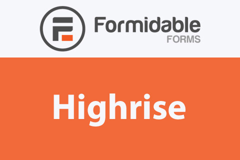 WordPress plugin Formidable Highrise