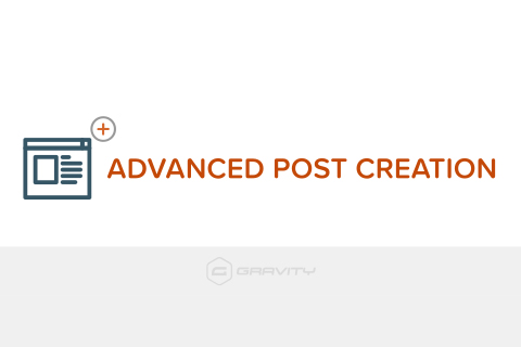 WordPress plugin Gravity Forms Advanced Post Creation