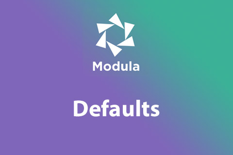 WordPress plugin Modula Defaults