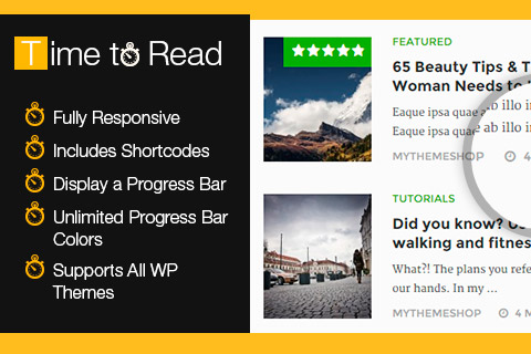 WordPress plugin MyThemeShop WP Time To Read