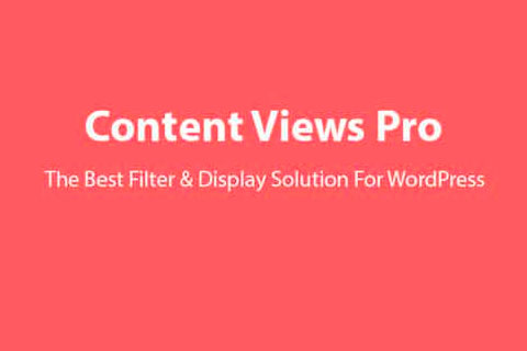 WordPress plugin Content Views Pro