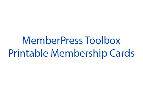 WordPress plugin MemberPress Toolbox Printable Membership Cards