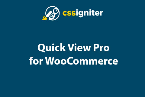 WordPress plugin Quick View Pro for WooCommerce