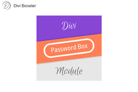 WordPress plugin Divi Password Box