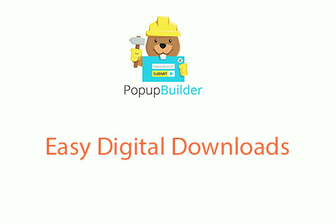 WordPress plugin Popup Builder Easy Digital Downloads