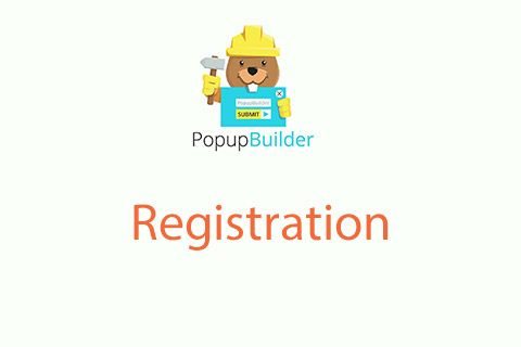 WordPress plugin Popup Builder Registration