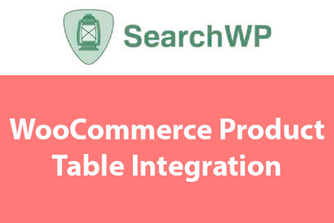 WordPress plugin SearchWP WooCommerce Product Table Integration