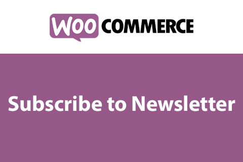 WordPress plugin WooCommerce Subscribe to Newsletter