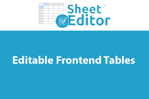 WordPress plugin WP Sheet Editor Editable Frontend Tables