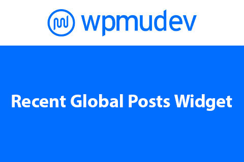 WordPress plugin Recent Global Posts Widget