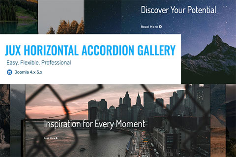 JUX Horizontal Accordion Gallery