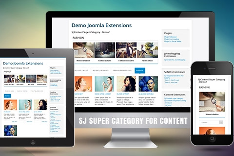 Joomla extension SJ Super Category for Content