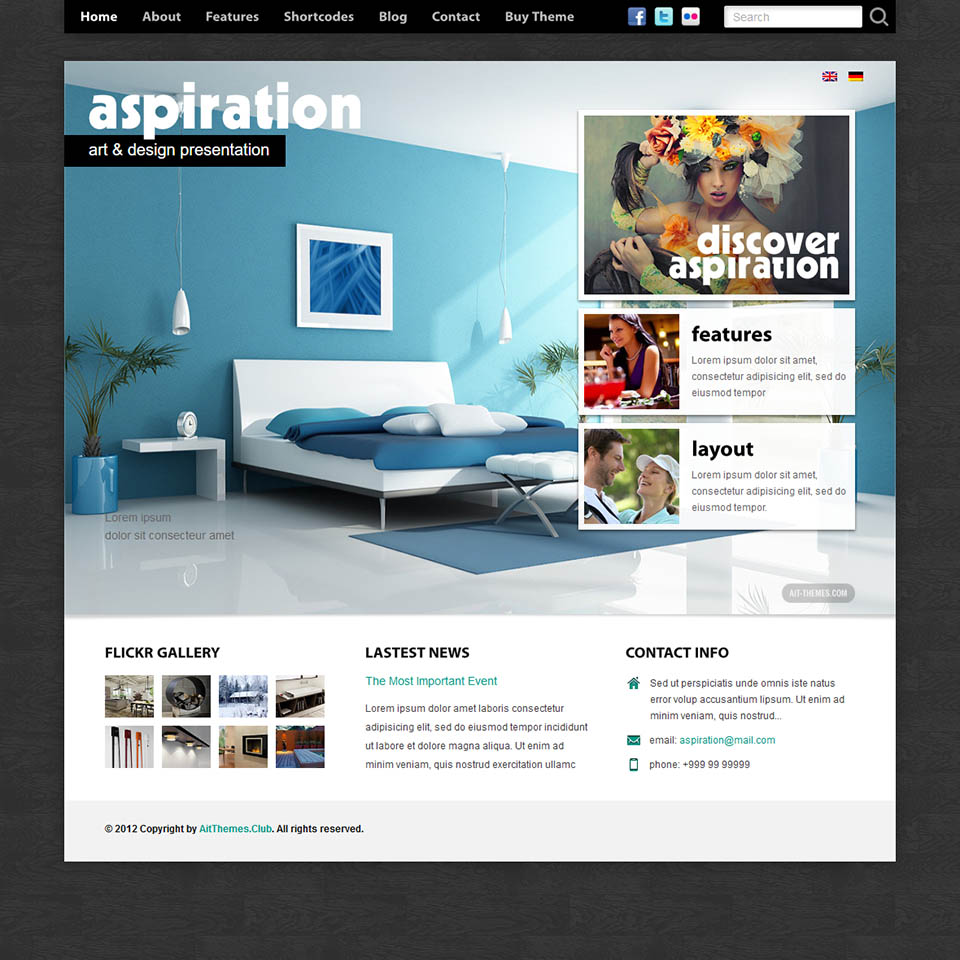 WordPress template AitThemes Aspiration