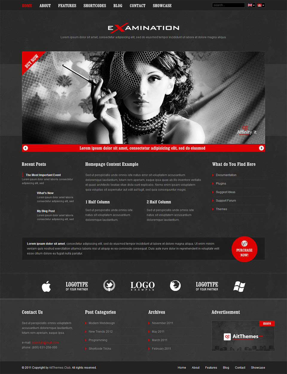 WordPress template AitThemes Examination