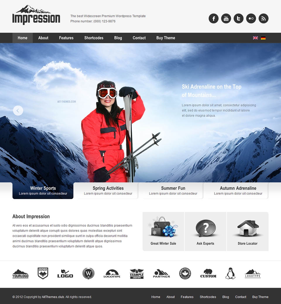 WordPress template AitThemes Impression