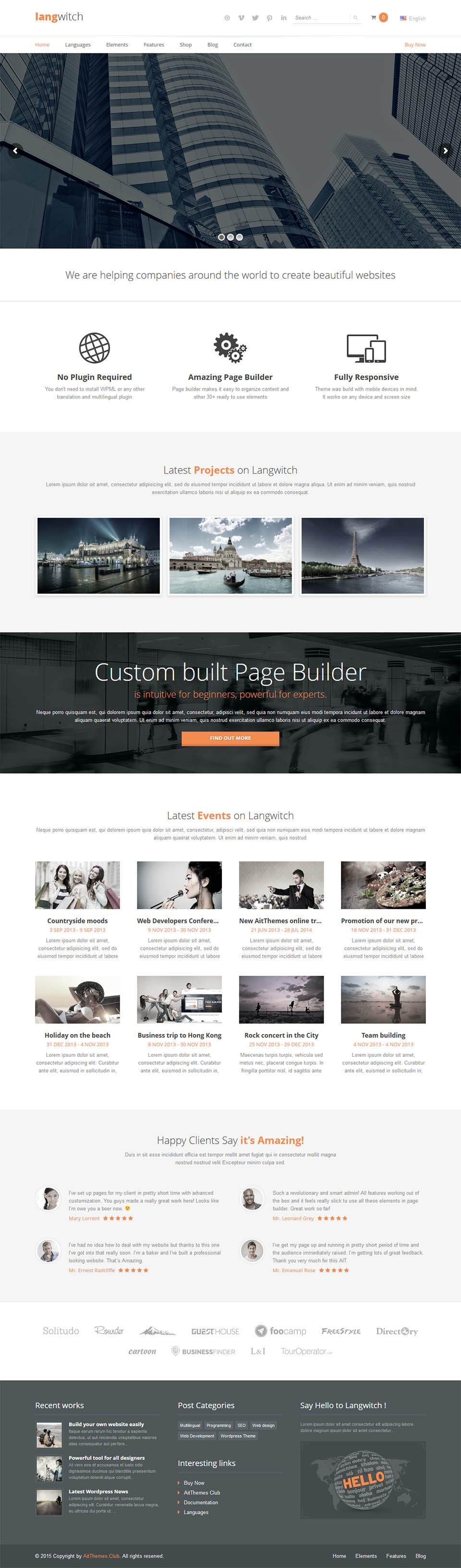 WordPress template AitThemes Langwitch