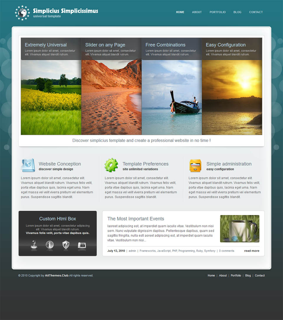 WordPress template AitThemes Simplicius