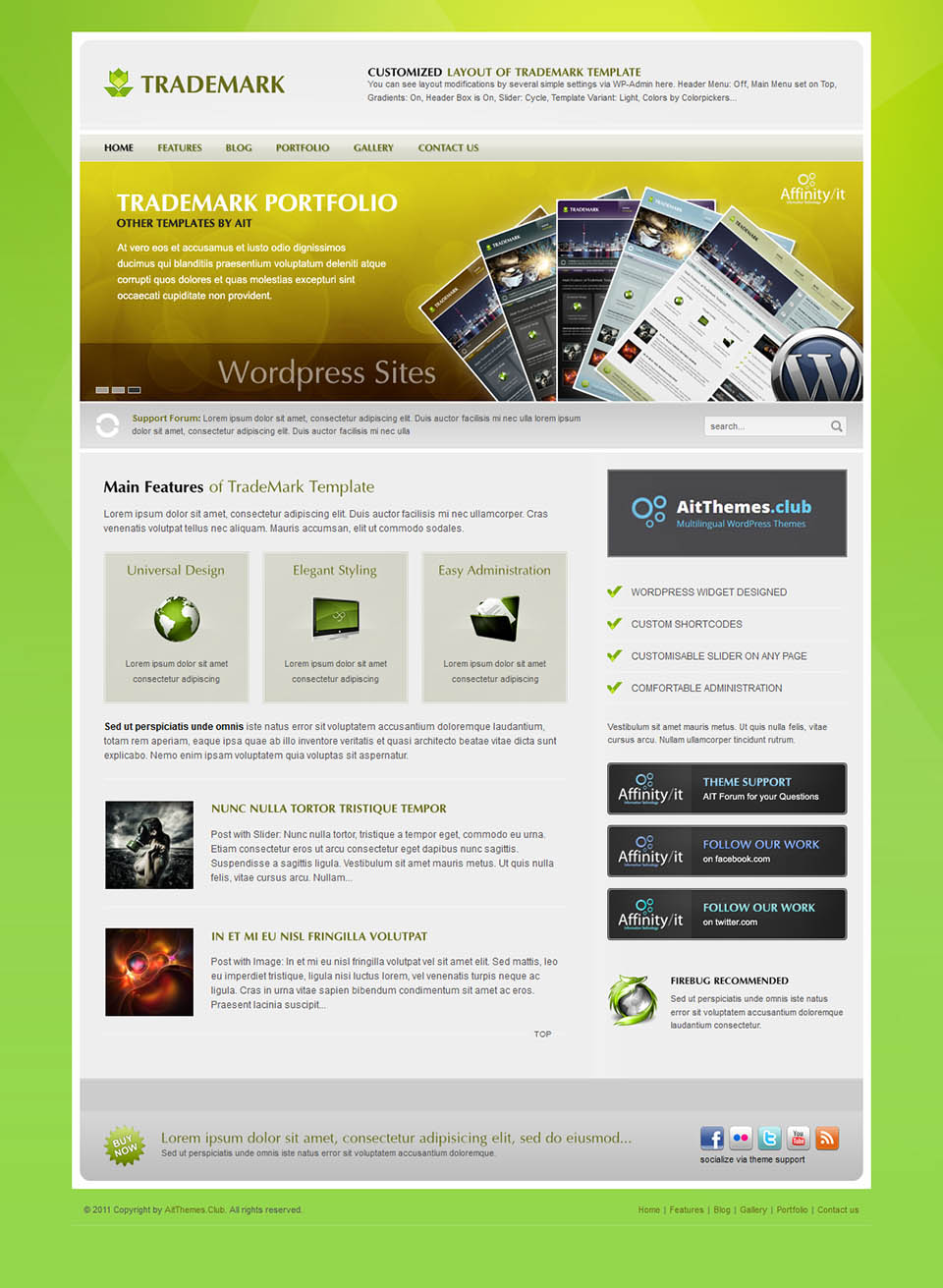 WordPress template AitThemes Trademark