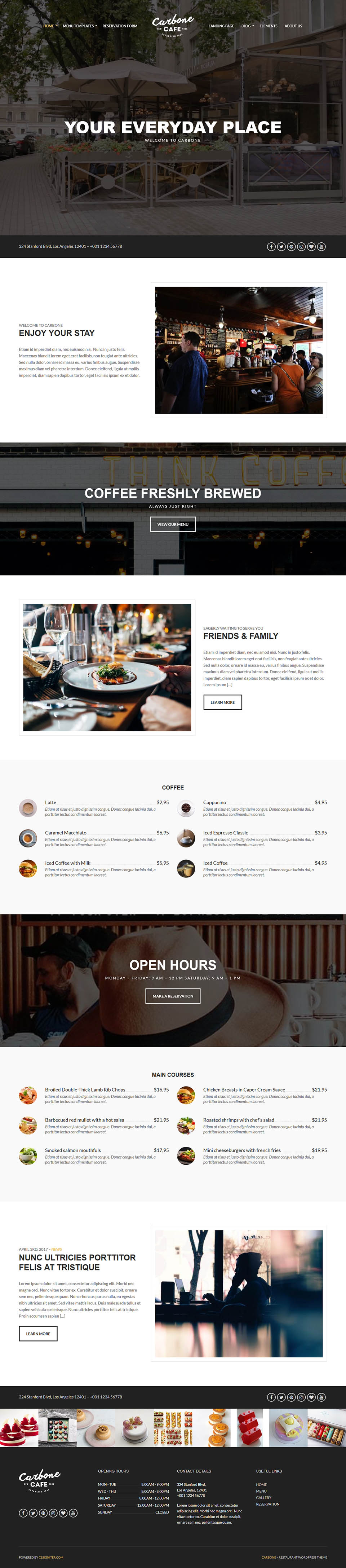 WordPress template CSSIgniter Carbone