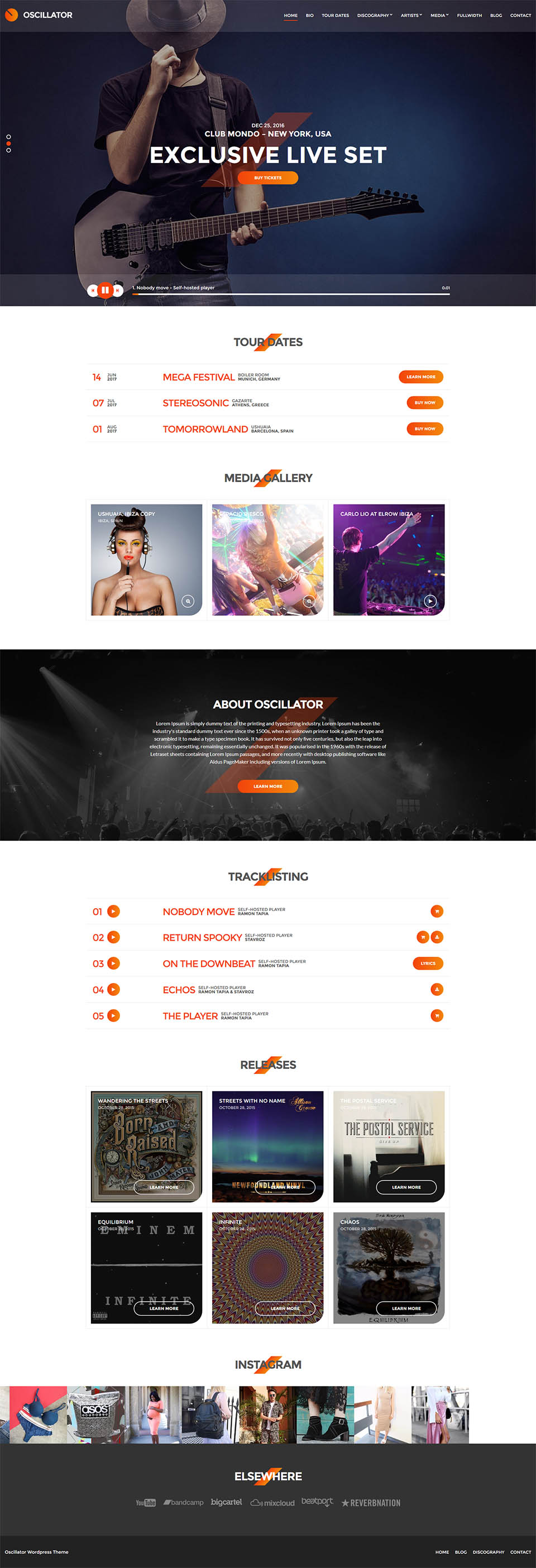 WordPress template CSSIgniter Oscillator