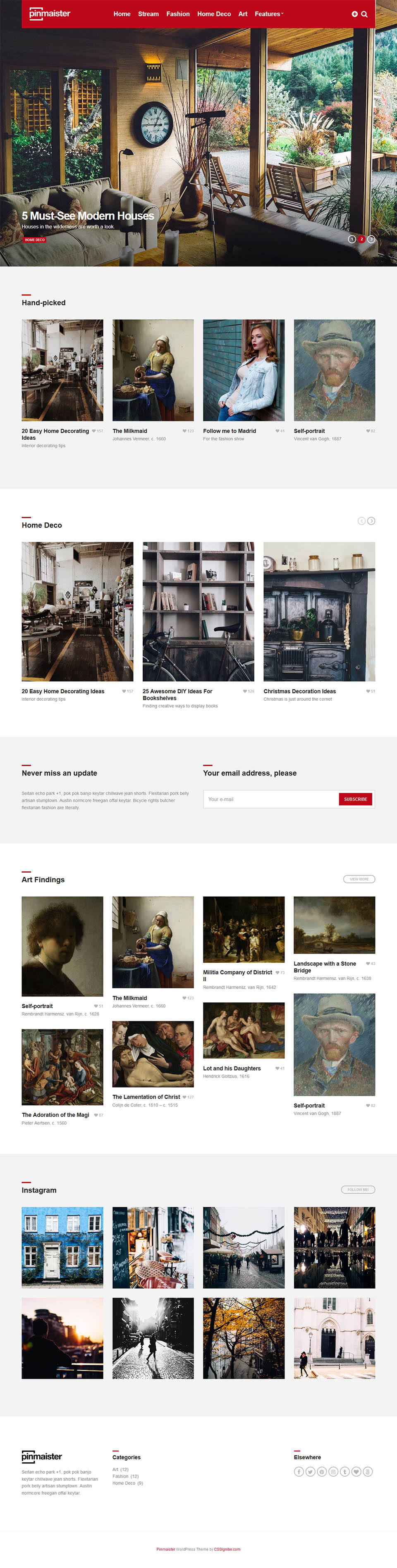 WordPress template CSSIgniter Pinmaister