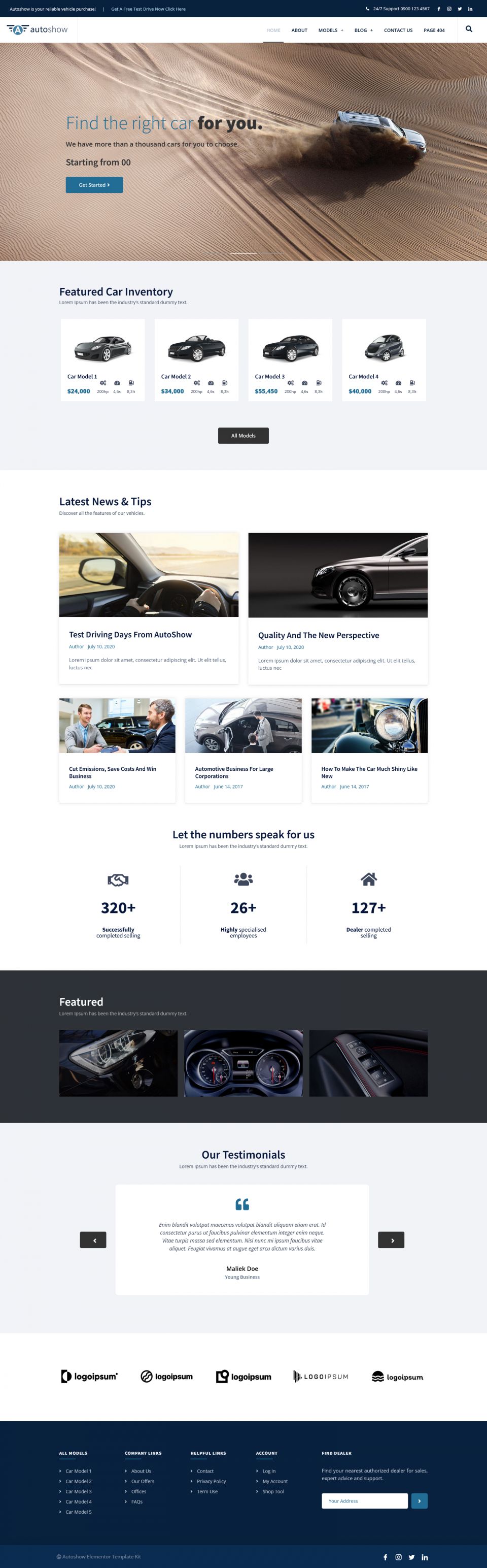 WordPress template ThemeForest AutoShow