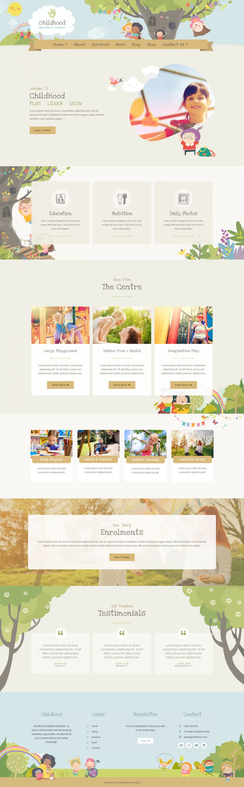 WordPress template ThemeForest ChildZilla