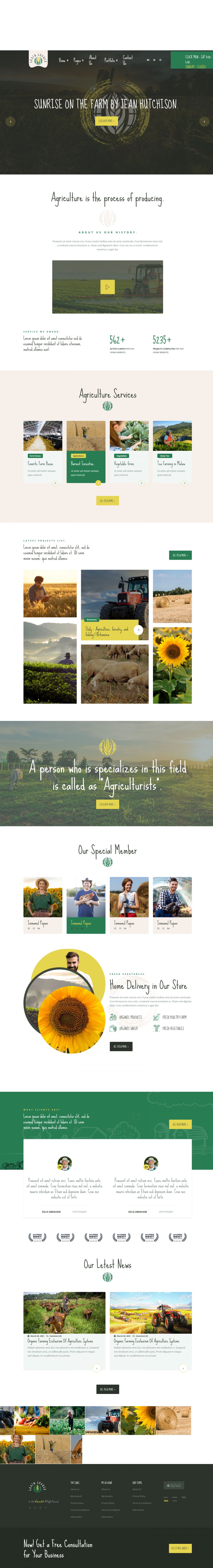 WordPress template ThemeForest Grain Grower