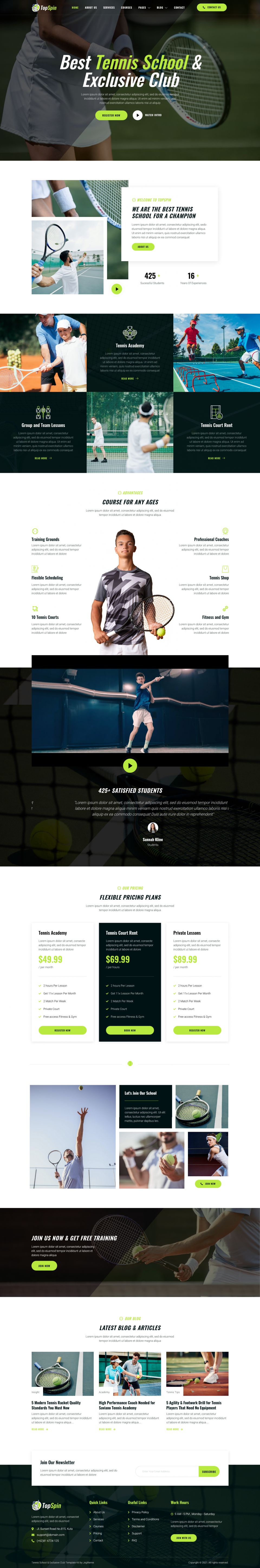 WordPress template ThemeForest TopSpin