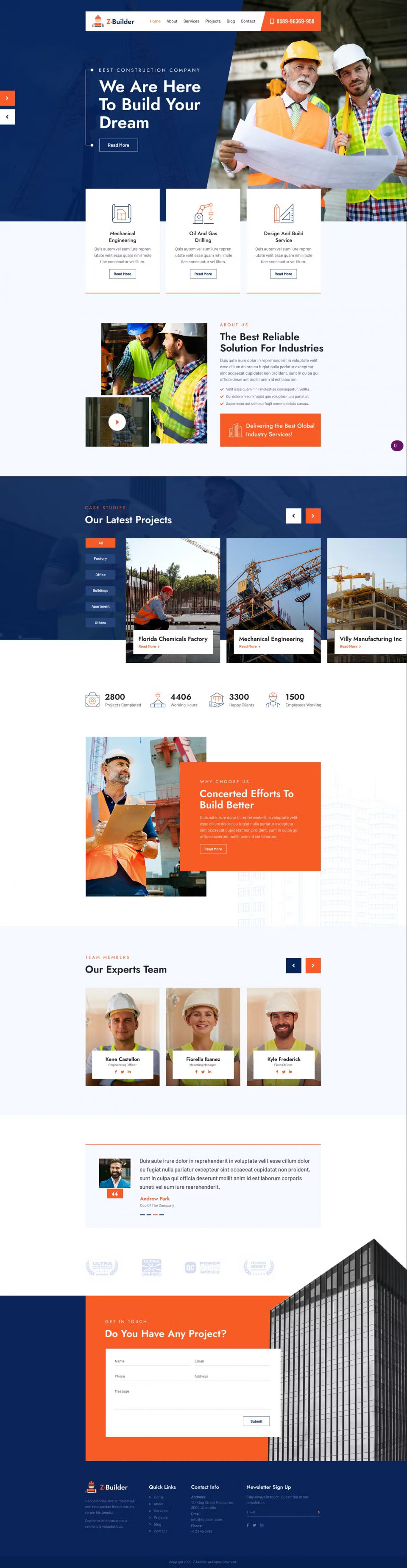 WordPress template ThemeForest Z-Builder