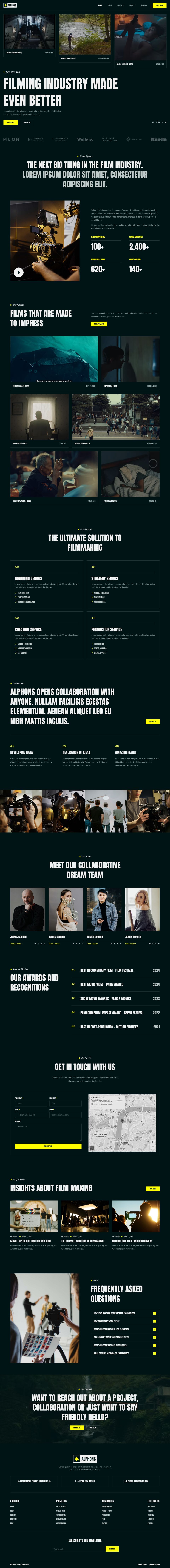 WordPress template ThemeForest Alphons