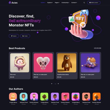 ThemeForest Axies