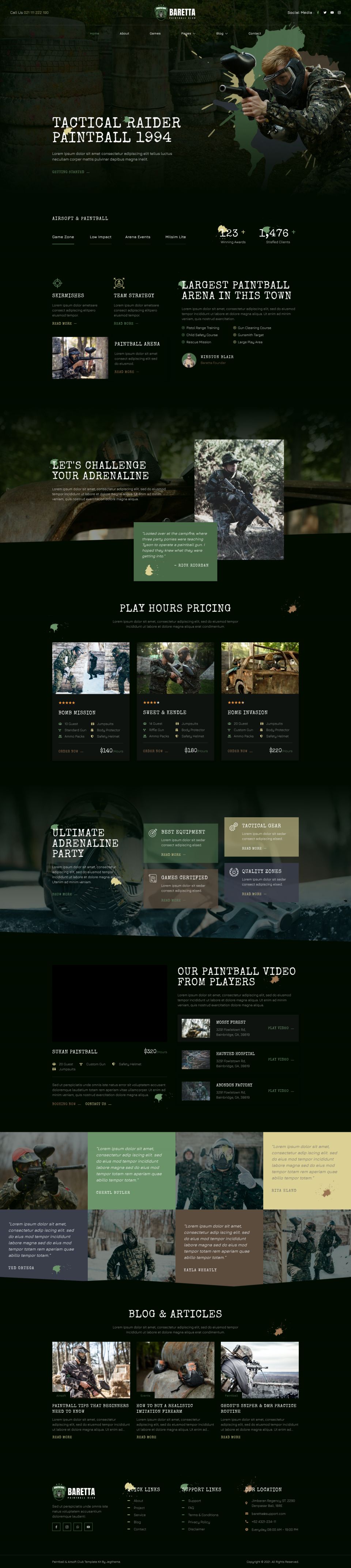 WordPress template ThemeForest Baretta