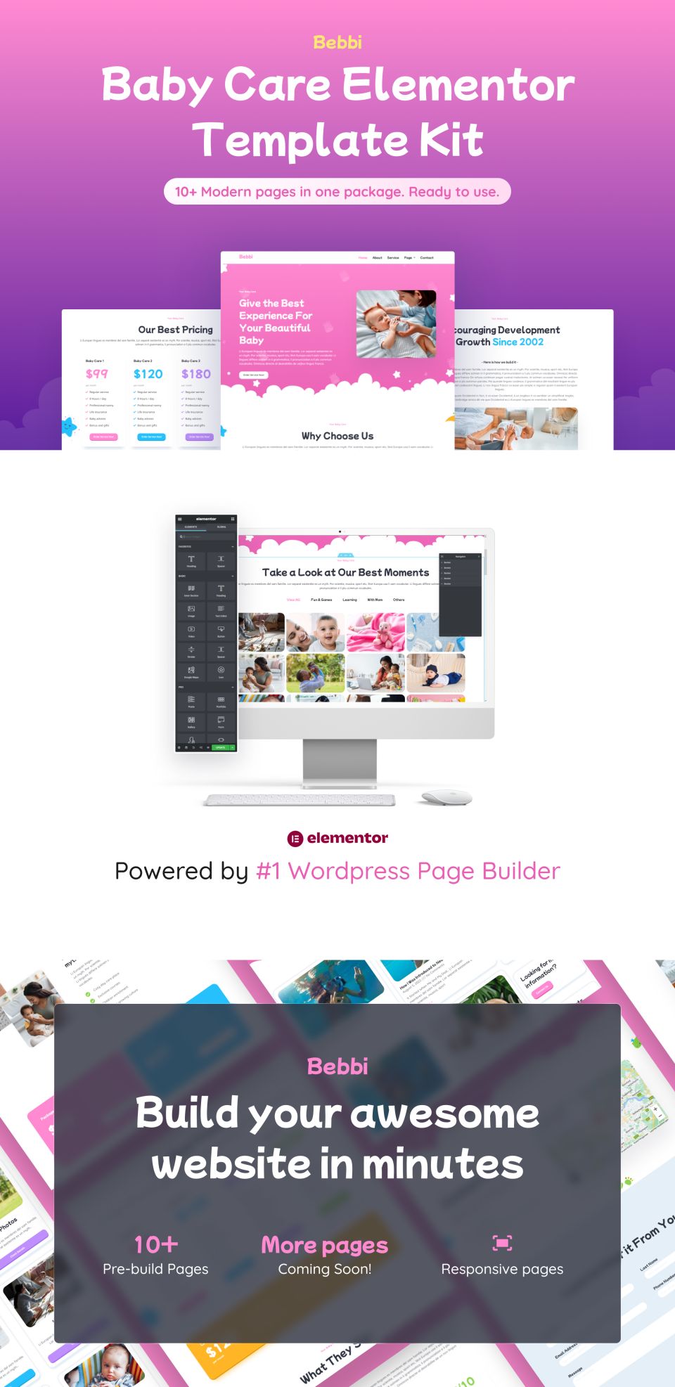 WordPress template ThemeForest Bebbi