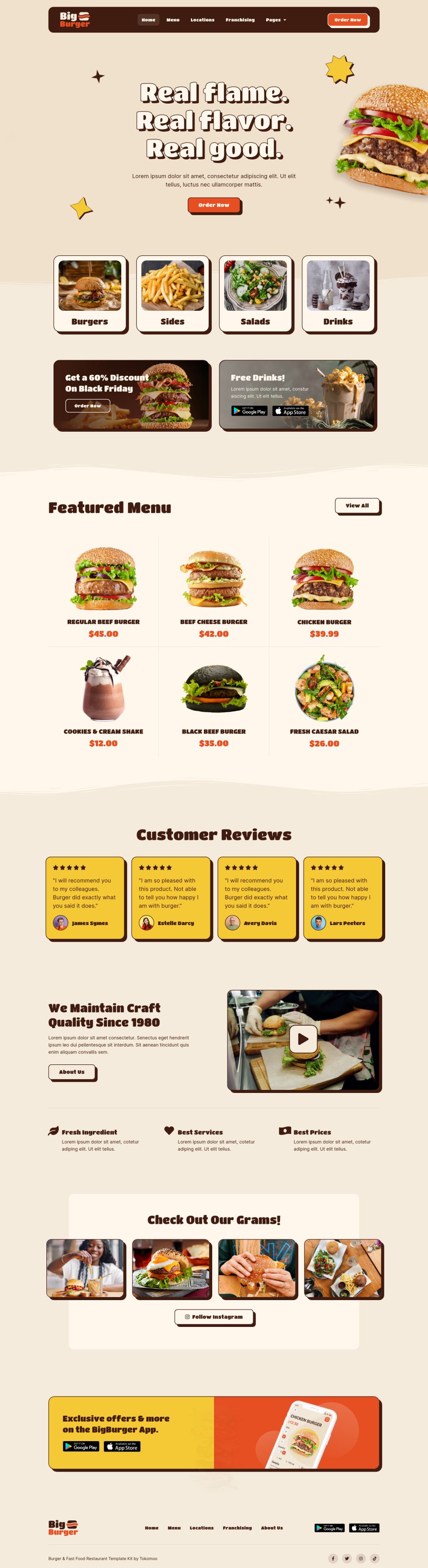 WordPress template ThemeForest BigBurger