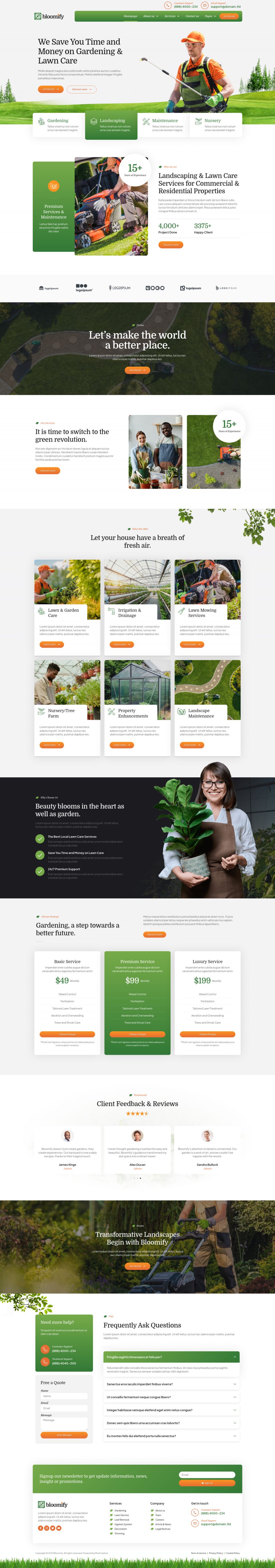 WordPress template ThemeForest Bloomify