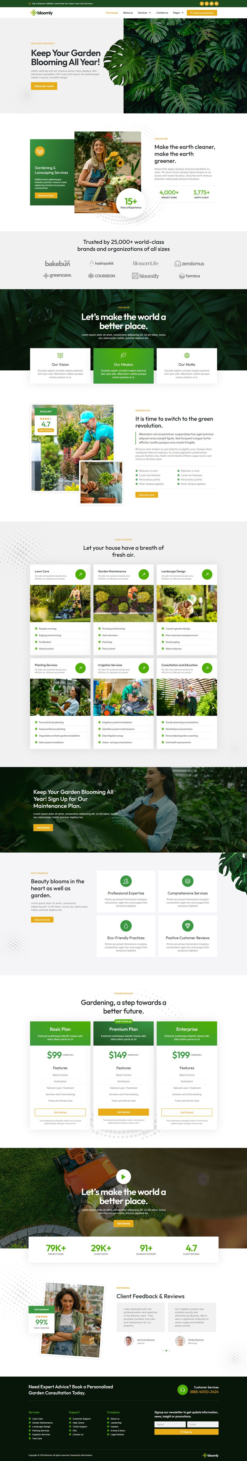 WordPress template ThemeForest Bloomly