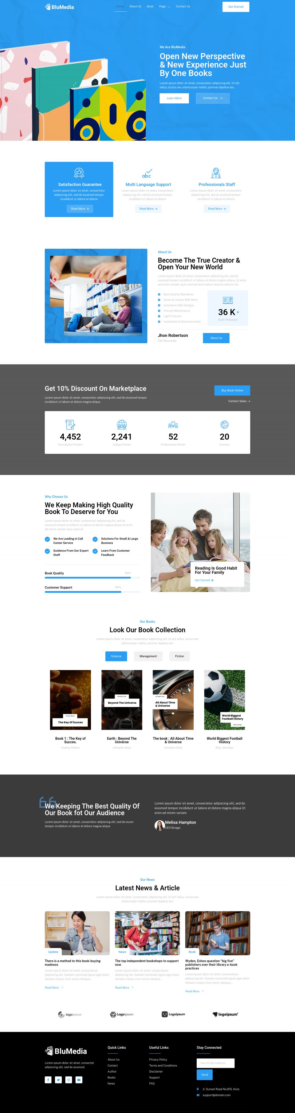 WordPress template ThemeForest BluMedia